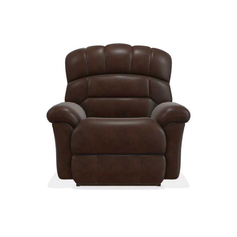 LaZBoy Randell Leather Match Power Rocking Recliner with Power Headrest and Lumbar & Reviews